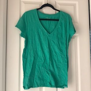 Teal V-Neck T-Shirt